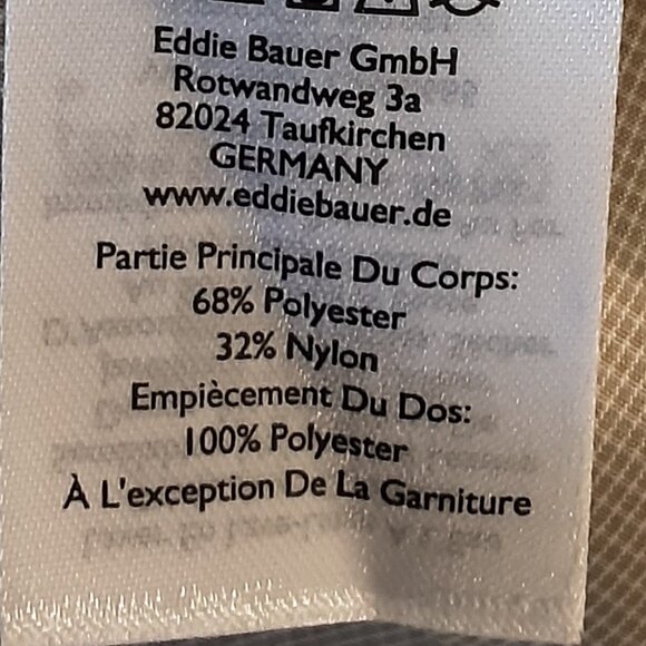 Eddie Bauer UPF Guide Tan/Cream Long-Sleeved Button Up Tech Shirt,  Large Tall - Picture 13 of 14